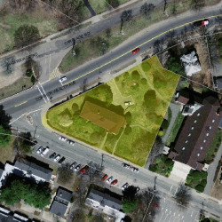 45 Ash St, Newton MA  02466-1897 aerial view