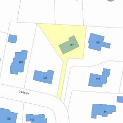117 Gibbs St, Newton MA 02459-1927 plot plan