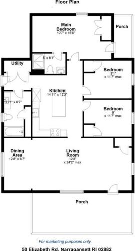 50 Elizabeth Rd, South Kingstown RI  02882-5220 exterior