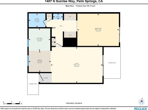 1407 Sunrise Way, Palm Springs CA  92262-5339 exterior