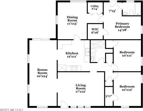 2801 Coconino Vis, Tucson AZ  85713-4005 exterior