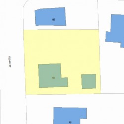 40 Cedar St, Newton MA  02459-1113 plot plan