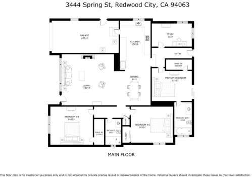 3444 Spring St, Redwood City CA  94063-4219 exterior