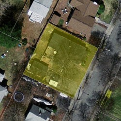 11 Milton St, Newton MA 02465-1013 aerial view