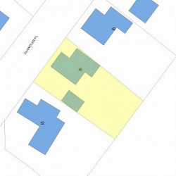 48 Chandler Pl, Newton MA  02464-1402 plot plan