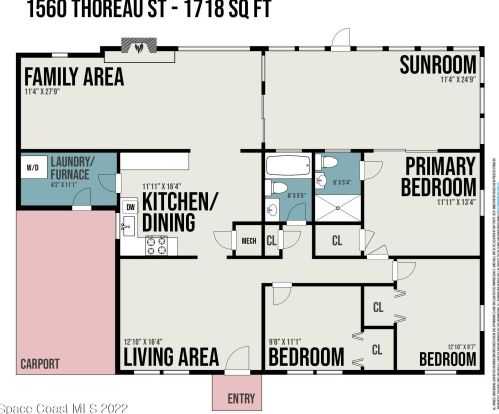 1560 Thoreau St, Titusville FL  32780-6263 exterior