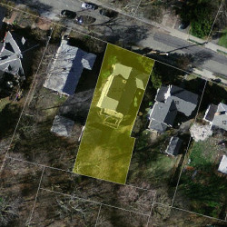 22 George St, Newton MA  02458-2309 aerial view