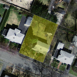 16 King St, Newton MA  02466-1204 aerial view