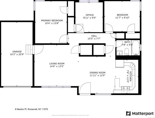 8 Newton Pl, Roosevelt NY  11575-2226 exterior