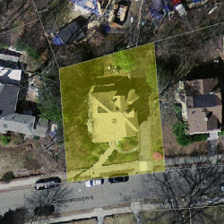 23 Trowbridge Ave, Newton MA  02460-2222 aerial view
