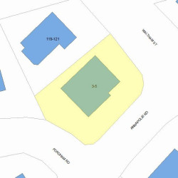 3 Annapolis Rd, Newton MA  02465-1202 plot plan