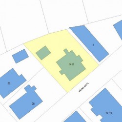 11 Morgan Pl, Newton MA 02458-1321 plot plan