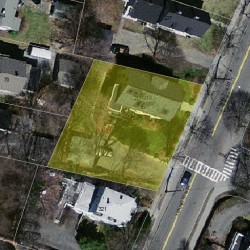 313 Lexington St, Newton MA 02466-1211 aerial view