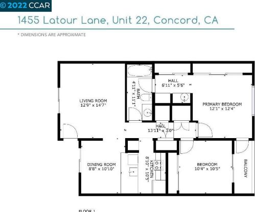 1455 Latour Ln, Concord CA  94521-2949 exterior