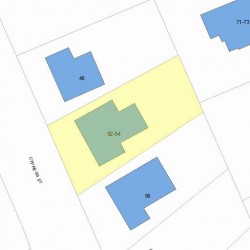 52 Cypress St, Newton MA 02459-2204 plot plan