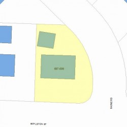 697 Boylston St, Newton MA  02461-1805 plot plan