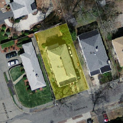 15 Chaske Ave, Newton MA  02466-1103 aerial view