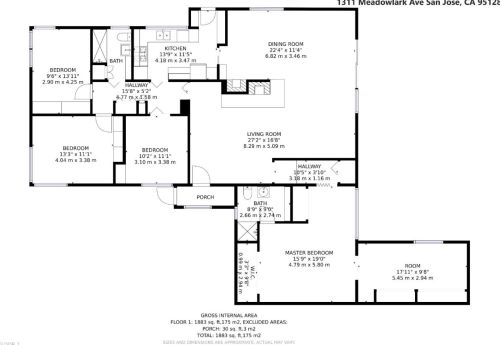 1311 Meadowlark Ave, San Jose CA  95128-1108 exterior