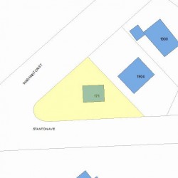 171 Stanton Ave, Newton MA  02466-3005 plot plan