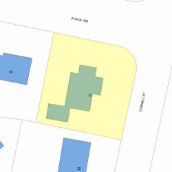 19 Cornell St, Newton MA 02462-1107 plot plan
