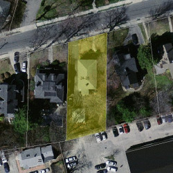 26 Foster St, Newton MA  02460-1511 aerial view