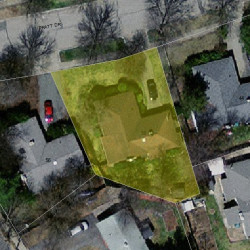 50 Pratt Dr, Newton MA 02465-1349 aerial view