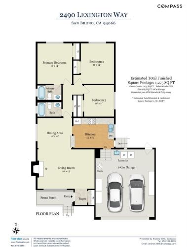2490 Lexington Way, San Bruno CA  94066-2815 exterior