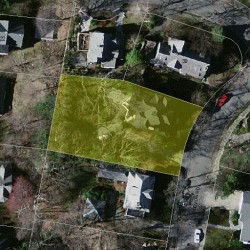 45 Devon Rd, Newton MA  02459-1649 aerial view