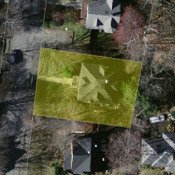 40 Chestnut Ter, Newton MA  02459-1660 aerial view