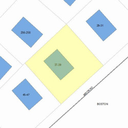 37 Bryon Rd, Boston MA 02467-3301 plot plan