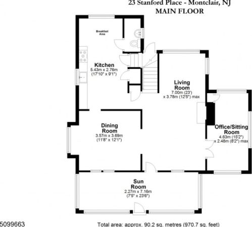 23 Stanford Pl, Montclair NJ  07042-5009 exterior