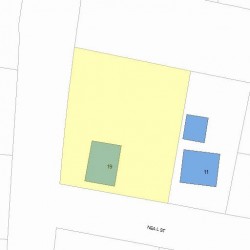19 Neal St, Newton MA  02462-1008 plot plan