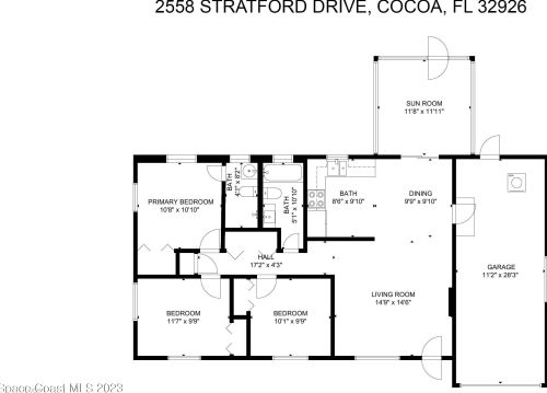 2558 Stratford Dr, Cocoa FL  32926-4319 exterior