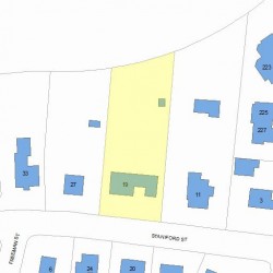 19 Staniford St, Newton MA 02466-1209 plot plan