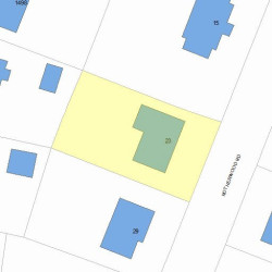 23 Rotherwood Rd, Newton MA  02459-2437 plot plan