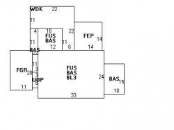 135 Randlett Park, Newton MA  02465-1743 floor plan