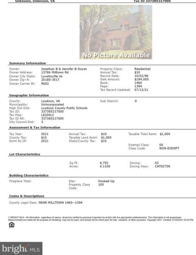 13786 Milltown Rd, Lovettsville VA  20180-3517 exterior