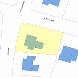 44 Davis Ave, Newton MA 02465-1924 plot plan