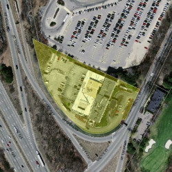 399 Grove St, Newton MA  02462-1202 aerial view