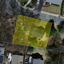 16 Josselyn Pl, Newton MA  02461-1609 aerial view