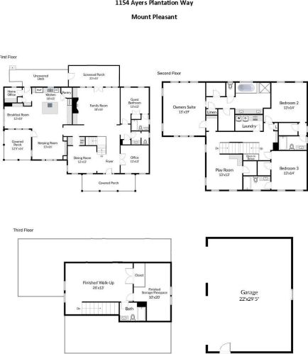 1154 Ayers Plantation Way, Mount Pleasant SC  29466-8588 exterior