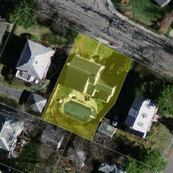 222 Ward St, Newton MA  02459-1329 aerial view