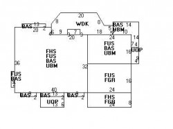 45 Beethoven Ave, Newton MA  02468-1732 floor plan