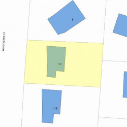 112 Winchester St, Newton MA 02461-2130 plot plan