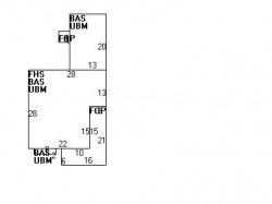23 Park Pl, Newton MA  02460-1910 floor plan