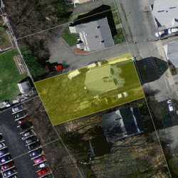 43 Dalby St, Newton MA  02458-1030 aerial view