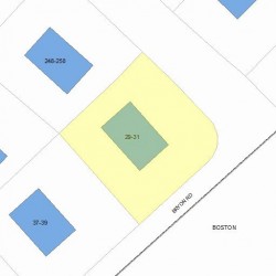 29 Bryon Rd, Boston MA  02467-3301 plot plan
