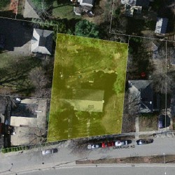 615 Commonwealth Ave, Newton MA  02459-1628 aerial view