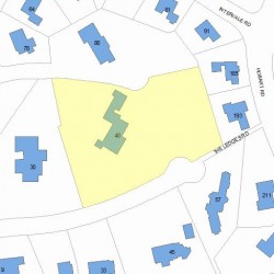 40 The Ledges Rd, Newton MA  02459-2038 plot plan