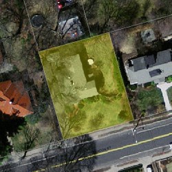 1457 Beacon St, Newton MA  02468-1602 aerial view